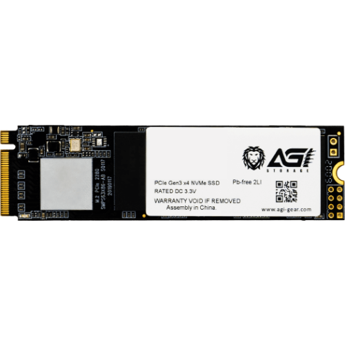 Твердотельный накопитель M.2 2280 1TB AGI AI198 Client SSD PCIe Gen3x4 with NVMe, 2000/1690, IOPS 214/243K, MTBF 1.6M, 3D NAND TLC, 400TBW, 0,37DWPD, RTL (610347) {100}